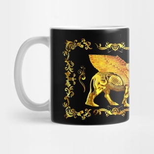 Golden Lamassu Mug